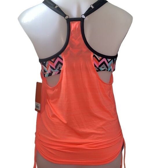 🏖🔥 Zeroxposur swim tank/sport bra New sz small - Picture 3 of 5